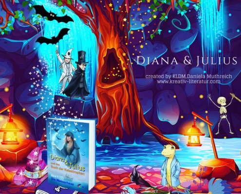 Berghöhle Diana und Julius Fantasybuch