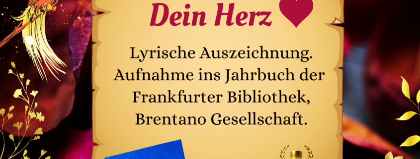 Gedicht Daniela Muthreich Dein Herz Frankfurter Biibliothek